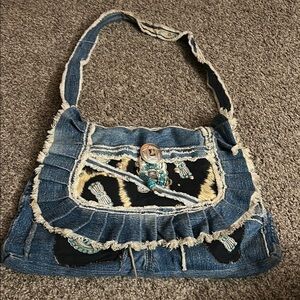 Super Cute Western Upcycled Denim Purse